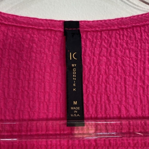 IC by Connie Crinkle Blouse Women's Medium Pink - Picture 6 of 8